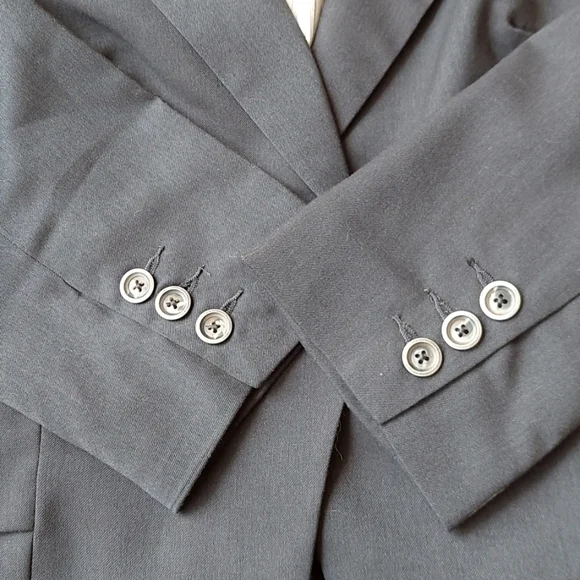 CAbi 3/4 Sleeve Dark Blue Suit Jacket - Picture 8 of 9